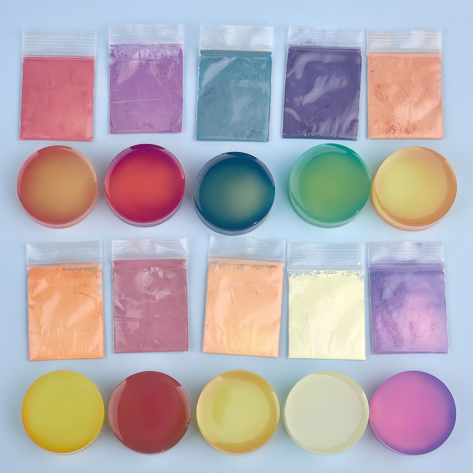 Resin Pigment Set - 10 cores temperatura mudança de cor