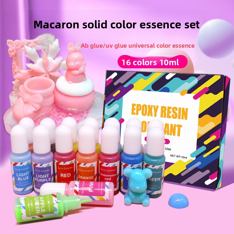 Resin Pigment Set - Conjunto de essência de cor sólida