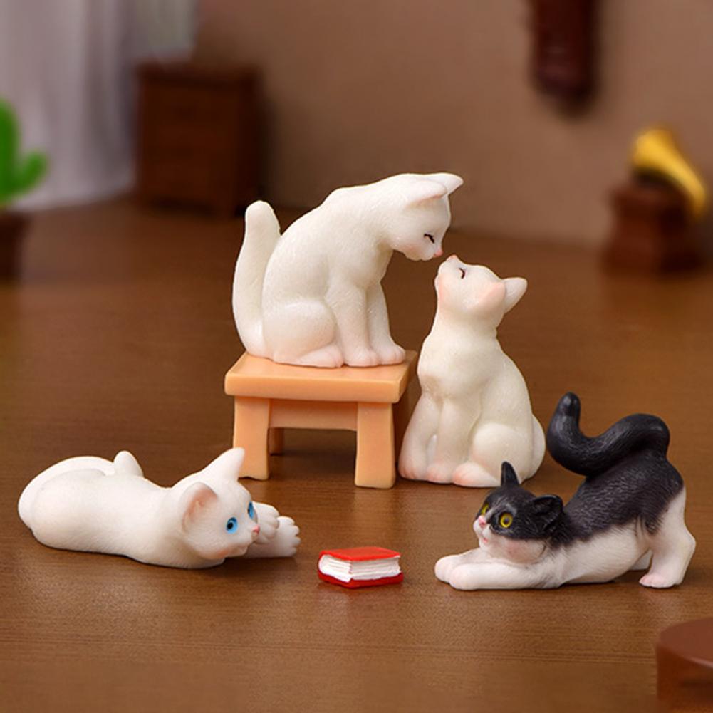Kawaii mini gato ornamento jar - Resin Crafts avaliação e preço
