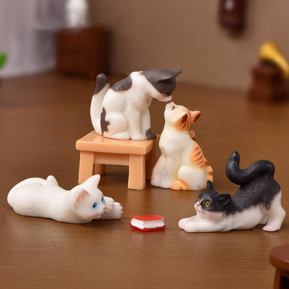 Kawaii mini gato ornamento jar - Resin Crafts avaliação e preço