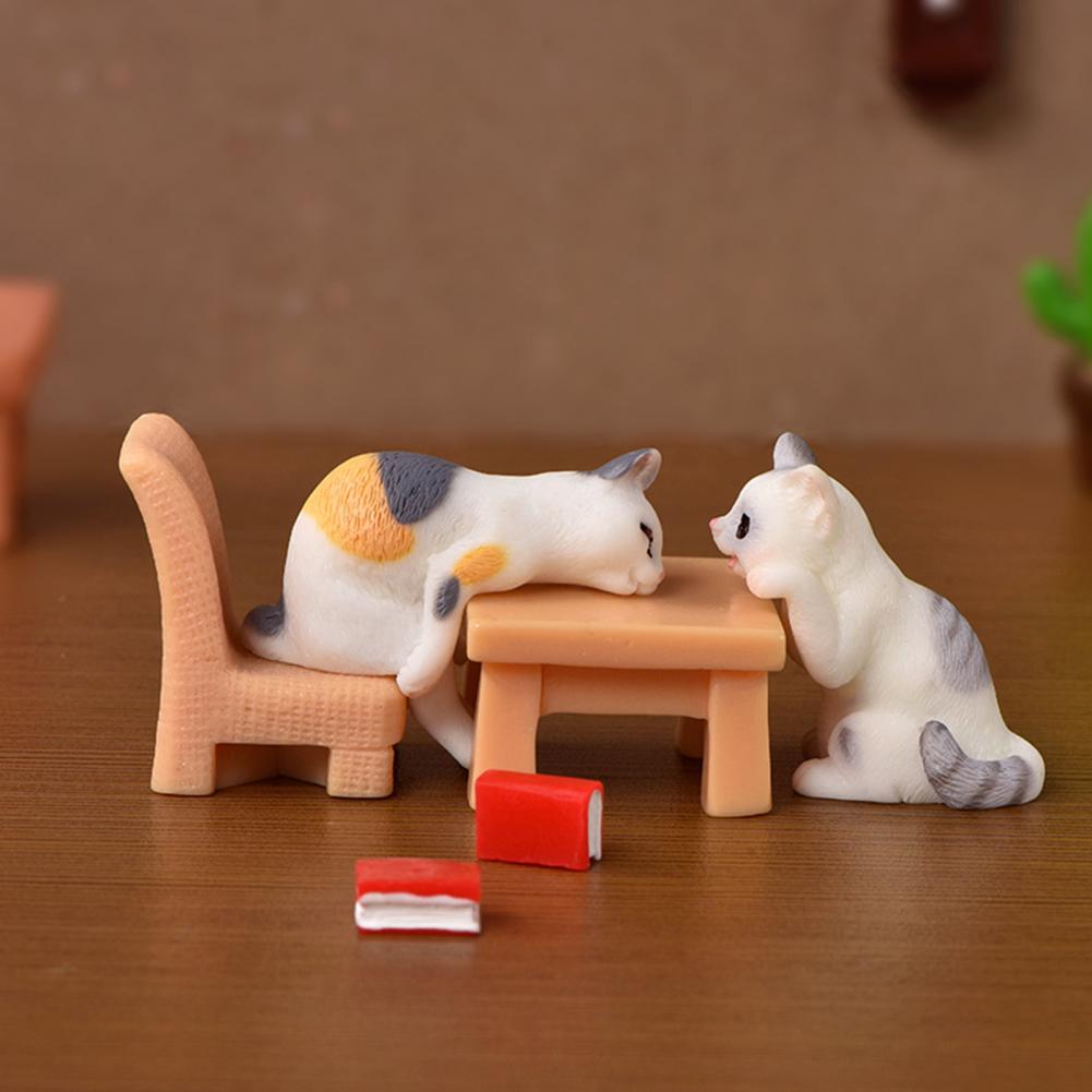 Kawaii mini gato ornamento jar - Resin Crafts avaliação e preço