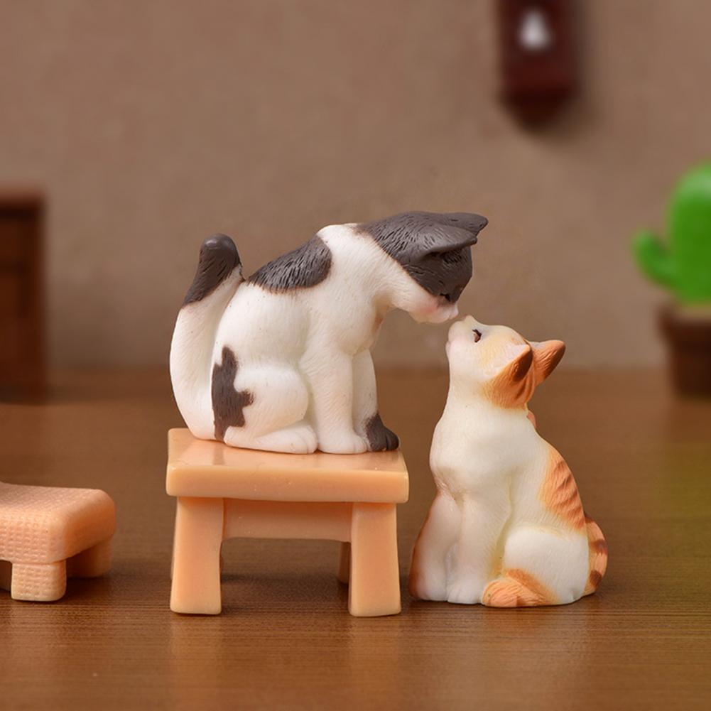Kawaii mini gato ornamento jar - Resin Crafts avaliação e preço