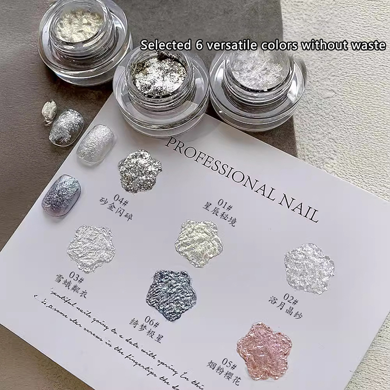 Delicado Metal Gypsum Manicure - Gold Foil Flakes avaliação e preço