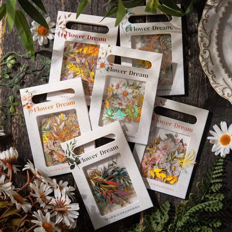 Adesivos botânicos vintage, fo - Gold Foil Flakes avaliação e preço