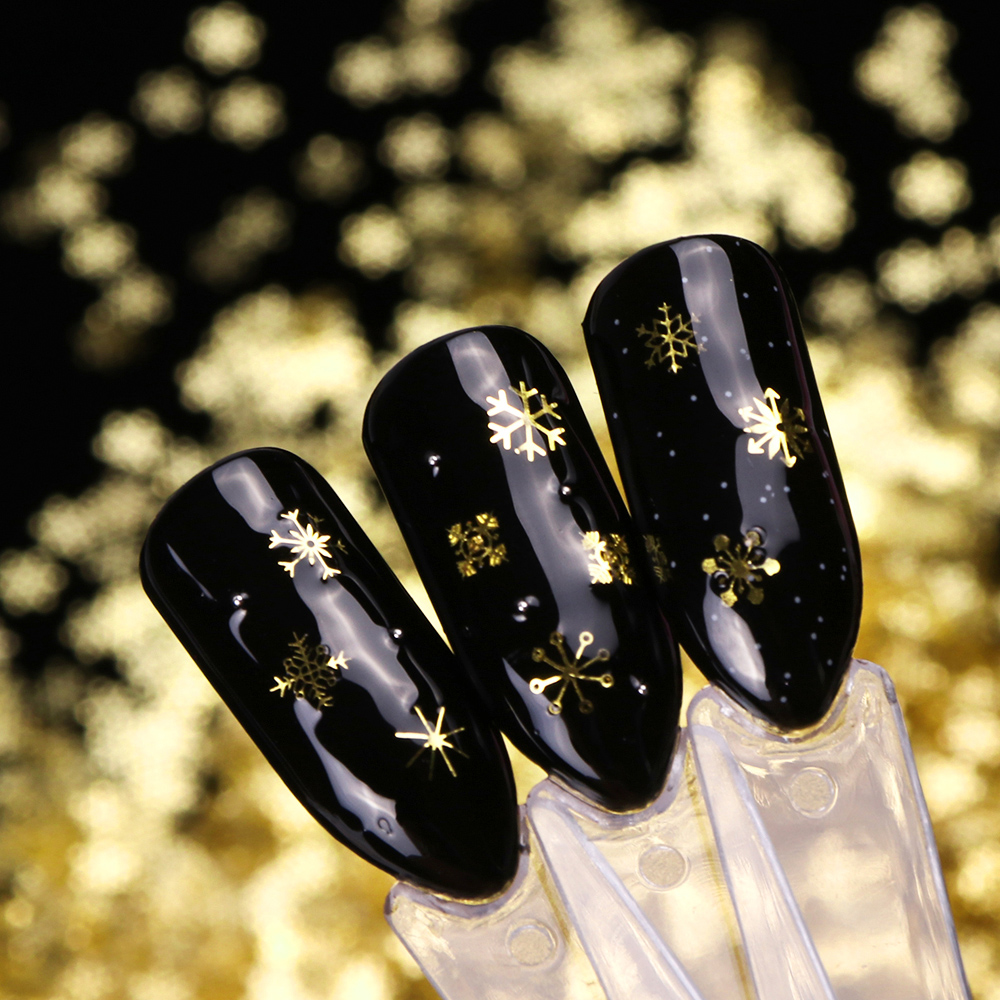 Hollow Out Nail Glitter Sequin - Gold Foil Flakes avaliação e preço