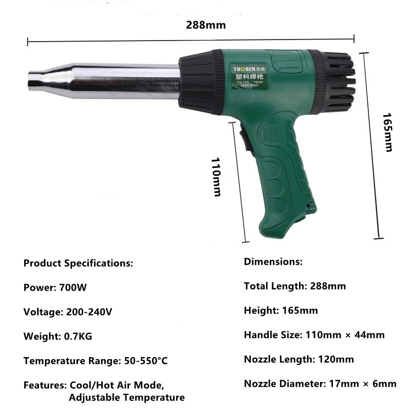 Pistola de calor de alta tempe - Heat Gun Small avaliação e preço