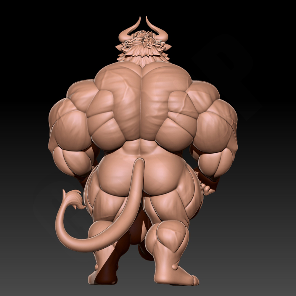 Hunky Fitness Muscle Bull 1/24 - Resin Craft Ideas avaliação e preço