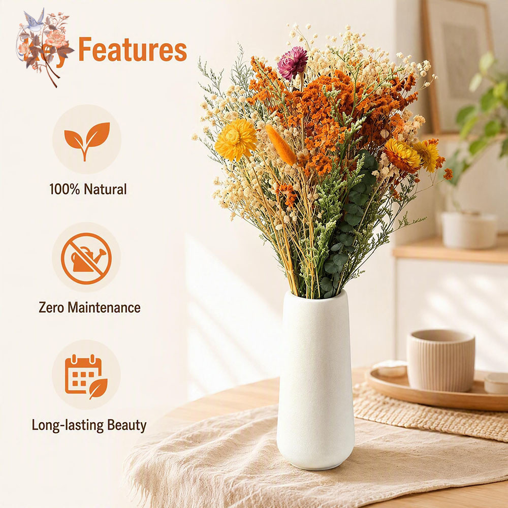 Buquê de Flores Secas de Outon - Dried Flower Bulk avaliação e preço