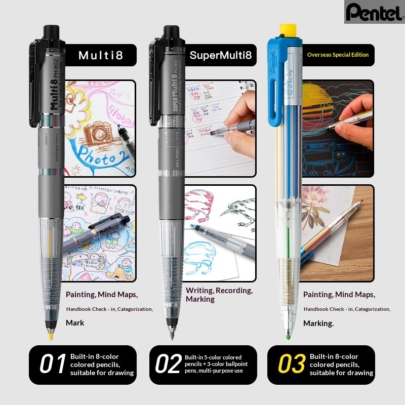 Conjunto de Lápis Mecânicos Co - Pentel Pen Energel avaliação e preço